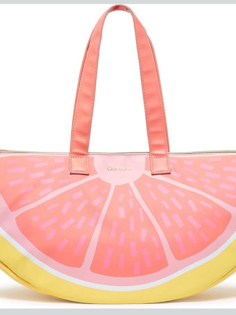 Coral Pink Citrus Slice Tote Bag - Women Bags